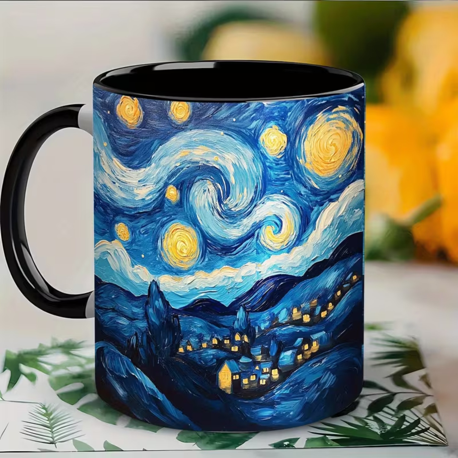 Coffee Tea Van - Kubek ceramiczny z motywem „Gwiaździstej nocy”