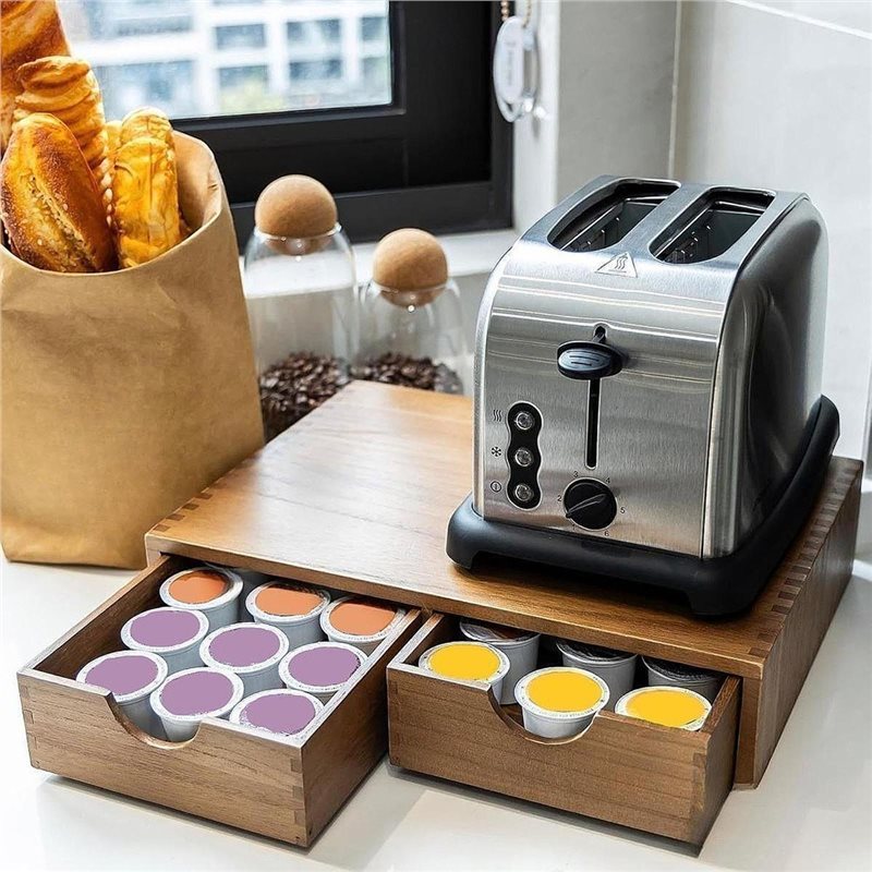 TFTP-Drewniany organizer na ka – Coffee Tea Station recenzja i cena