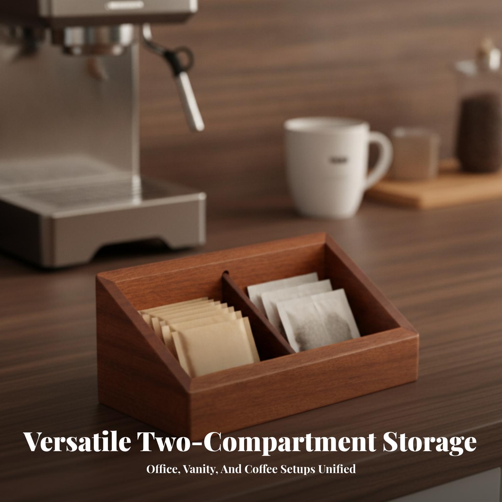 Dwukomorowy organizer na biurk – Coffee Tea Station recenzja i cena