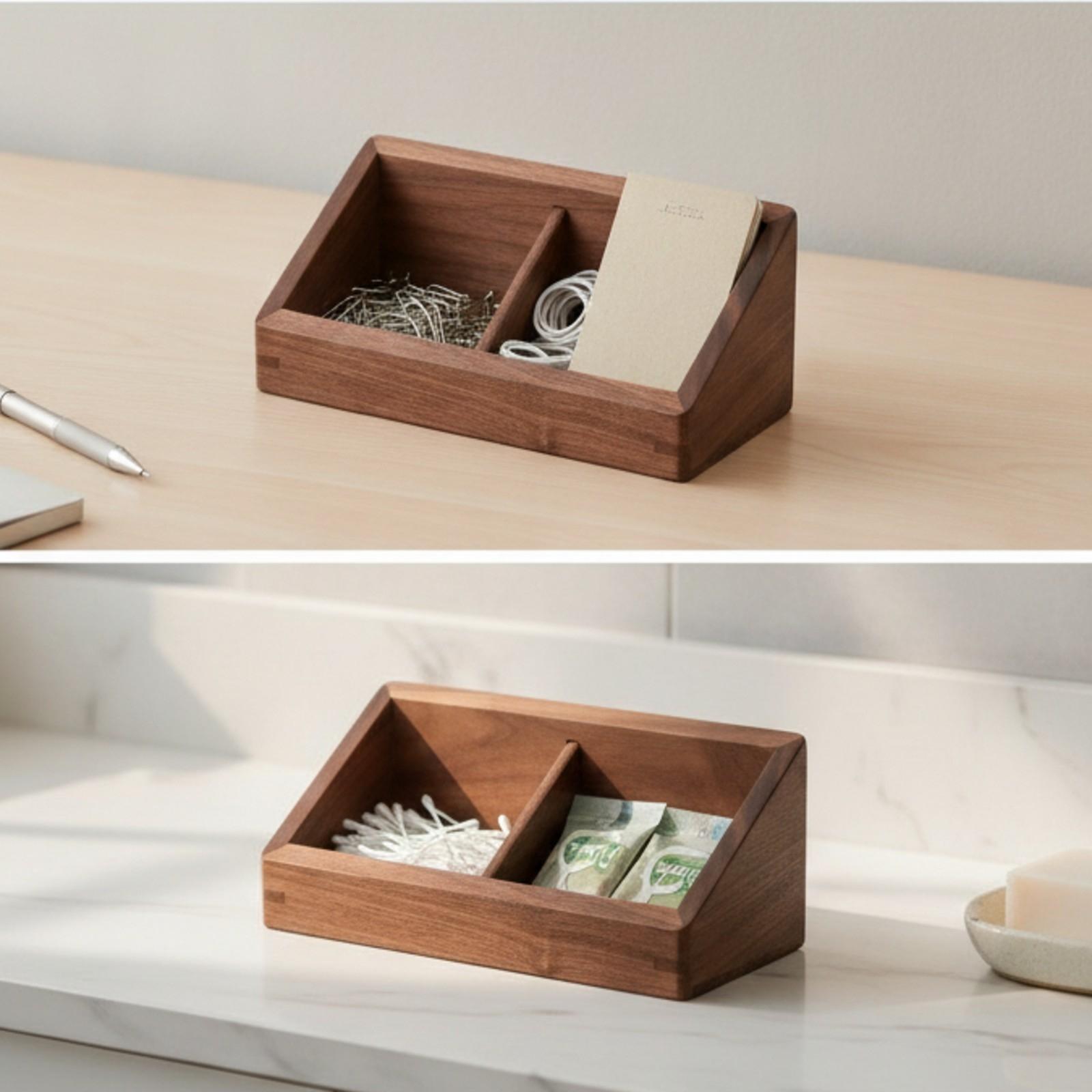 Dwukomorowy organizer na biurk – Coffee Tea Station recenzja i cena